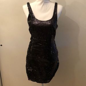 Silence and Noise black sequin dress